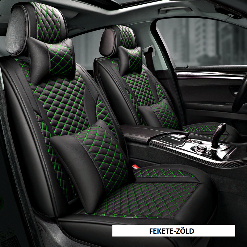 Auto Sitzbezüge Universal Polyester grün-schwarz (Komplett-Set) - CRAFTMAX